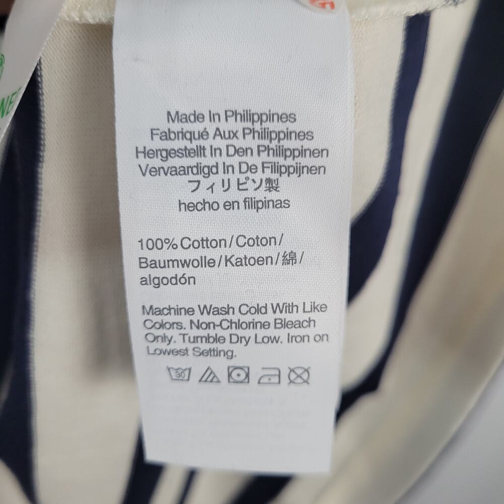 J.Crew Striped Scoop Neck Knit Maxi T-Shirt Dress size XXL Casual Nautical, New - Picture 5 of 6